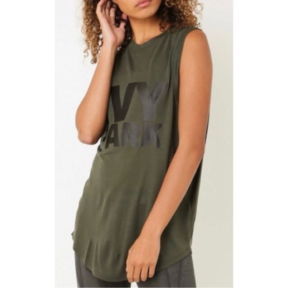 NEW IVY PARK Green Drop Armhole Logo Tank
